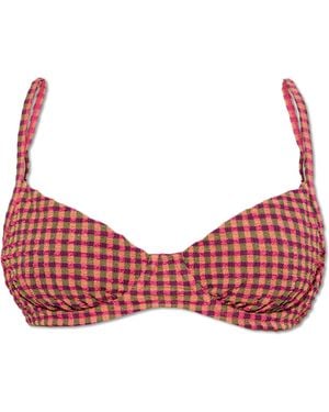 The Upside Top Of The "Aliki" Swimsuit - Red