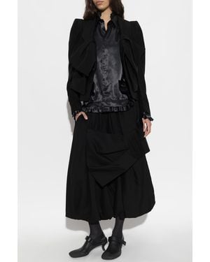 Comme des Garçons Shirt With Ruffles - Black