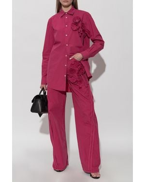 DSquared² Pants With An Appliqué - Red