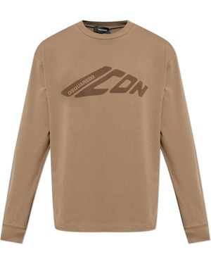 DSquared² Long-Sleeve T-Shirt - Natural