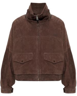 Loewe Suede Jacket - Brown