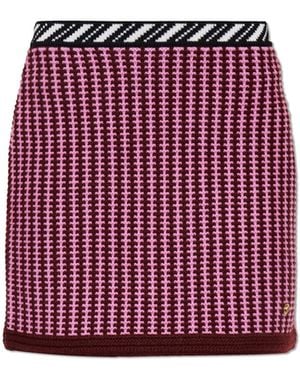 Versace Wool Skirt - Red