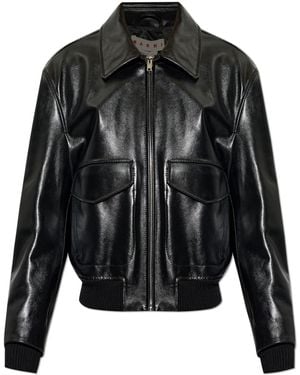 Marni Leather Jacket - Black