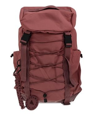 adidas By Stella McCartney Backpack With Printed Logo - Purple