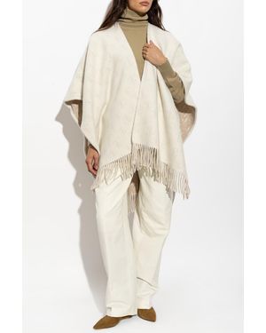 Jimmy Choo Wool Poncho - Natural