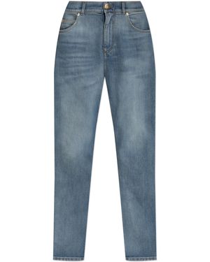 Balmain Tapered Leg Jeans - Blue