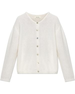 American Vintage Cardigan With Button Fastening - White