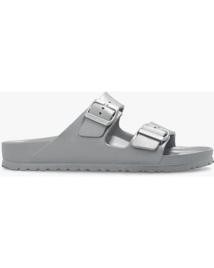 Birkenstock 'Arizona Eva' Slides - Metallic