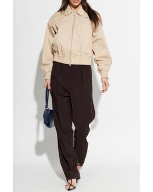 Lacoste Cotton Jacket With Logo Patch - Black