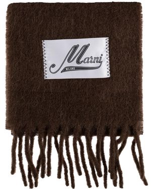 Marni Wool Scarf - Brown