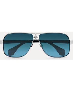 Vivienne Westwood Keith Sunglasses Stainless - Blue