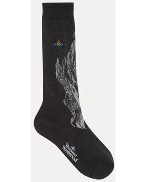 Vivienne Westwood Sock Flame - Black