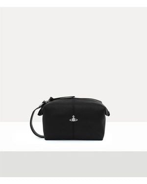 Vivienne Westwood Wash Bag Faux Leather - Black