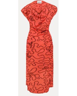 Vivienne Westwood Ionian Dress Dyed Tana Lawn - Red