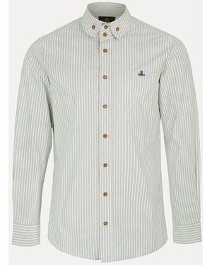 Vivienne Westwood Two Button Krall Shirt Classic Oxford Shirt - Blue