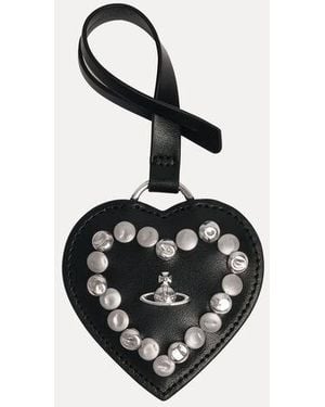 Vivienne Westwood Heart Mirror Charm Leather - White