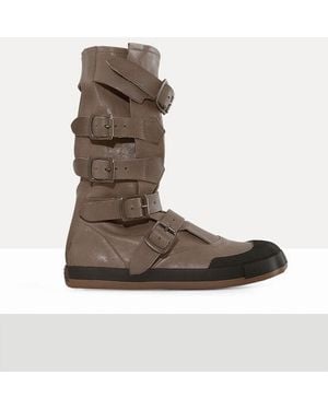 Vivienne Westwood Animal Pirate Boot Washed/Veget Tanned - Brown