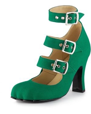 Vivienne Westwood Animal Toe 3 Strap Green