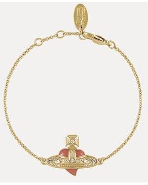 Vivienne Westwood New Diamante Heart Bracelet - Metallic
