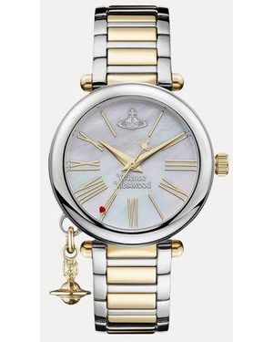Vivienne Westwood Mother Orb Watch Stainless Steel Mother Of Pearl - Brown