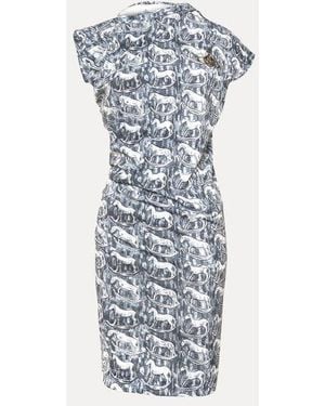 Vivienne Westwood Hebo Dress Printed Co Jersey - Blue