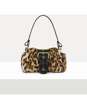 Vivienne Westwood Hazel Treasure Handbag Print Plush - White