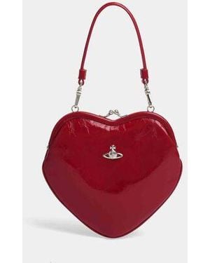 Vivienne Westwood Belle Heart Frame Purse Naplak Leather - Red