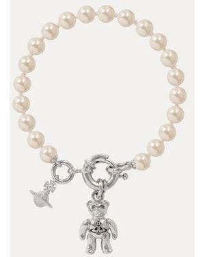 Vivienne Westwood Ruby Pearl Bracelet - Natural