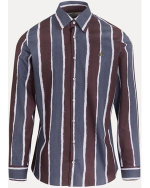 Vivienne Westwood Ghost Shirt Cotton Navy-white 46 Men - Blue