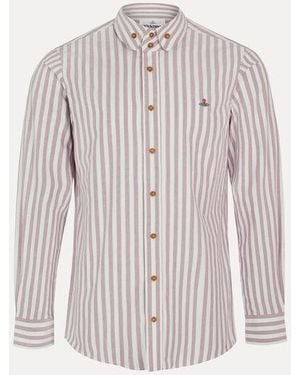 Vivienne Westwood Two Button Krall Shirt Classic Oxford Shirt - White