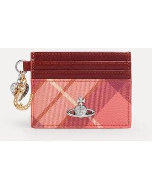 Vivienne Westwood Card Holder With Charms Buccia/Shiny Leather - Red