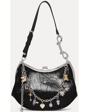 Vivienne Westwood Charm Frame Purse Naplak Leather - White