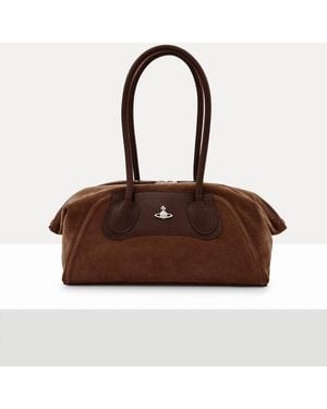 Vivienne Westwood Shirley Small Holdall Leather - Brown