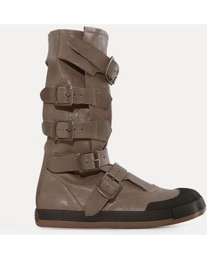 Vivienne Westwood Animal Pirate Boot Washed/Veget Tanned - Brown