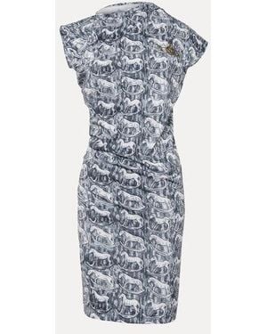 Vivienne Westwood Hebo Dress Printed Co Jersey - Blue