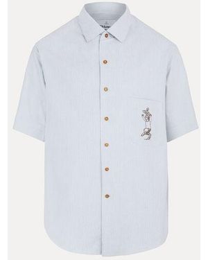 Vivienne Westwood Bowling Shirt Classic Oxford Shirt - Blue