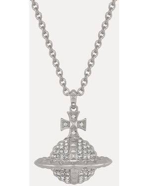 Vivienne Westwood Mayfair Large Orb Pendant Brass - White