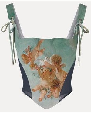 Vivienne Westwood Puppy Corset Printed Cady - Green