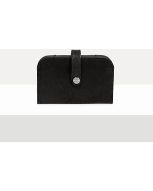 Vivienne Westwood Accordion Card Holder Shiny Veget Tanned - Black