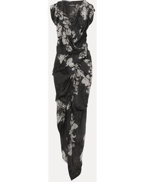Vivienne Westwood River Dress Devore' Jersey - Black