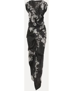 Vivienne Westwood River Dress Devore' Jersey - Black