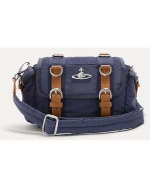 Vivienne Westwood Rocky Satchel Utility Drill - Blue