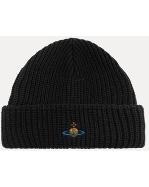 Vivienne Westwood Sporty Beanie Cotton Nylon Elastane - Black
