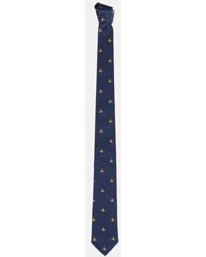 Vivienne Westwood Tie 7Cm Multiorb - Blue