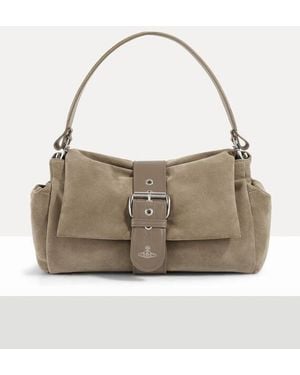 Vivienne Westwood Hazel Xl Treasure Handbag Leather - Grey