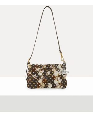 Vivienne Westwood Lola Shoulder Bag Hairy/Smooth Leather - White