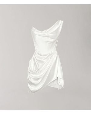 Vivienne Westwood Doll Dress Heavy Silk Satin - White
