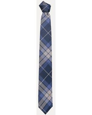 Vivienne Westwood Tie 8.5Cm Fraser Tartan - Blue