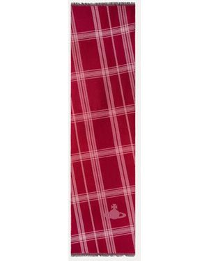 Vivienne Westwood Scarf Bi Tartan - Red