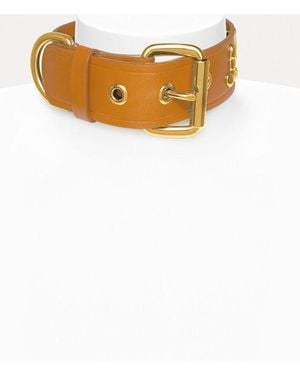Vivienne Westwood Olivia Dog Collar Andreas Kronthaler For Brass Leather - Multicolour
